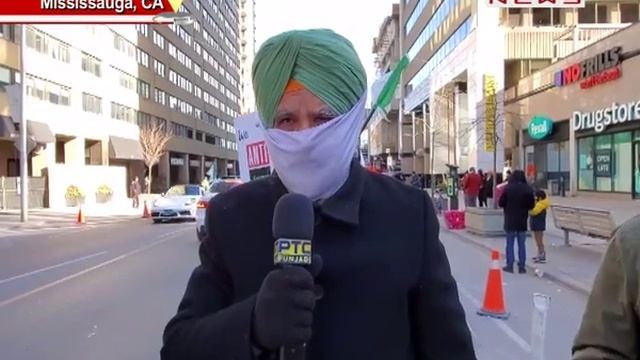 Rally to support Indian Farmers in Mississauga