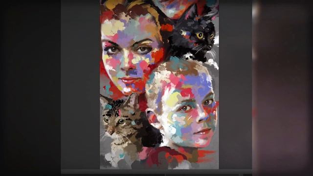 Портрет в стиле Мастихин