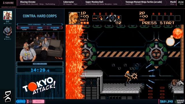 Contra: Hard Corps en 18:04 (Chase/Surrender - JP, Sheena) [AGDQ20]