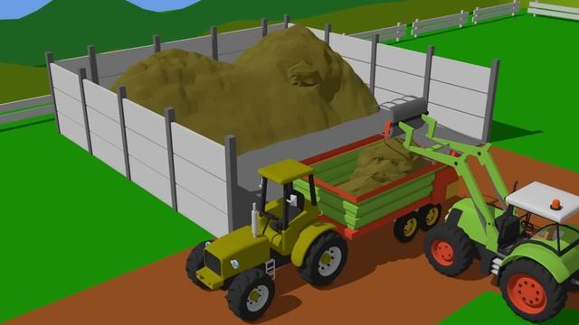 Truck  Mini Excavator with Impact Hammer  Construction  Obstacle Square Excavator simulation
