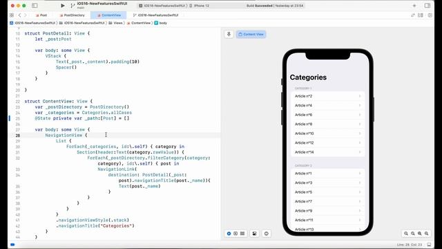 Nouveautés de iOS 16 : SwiftUI NavigationStack (sneak peak)