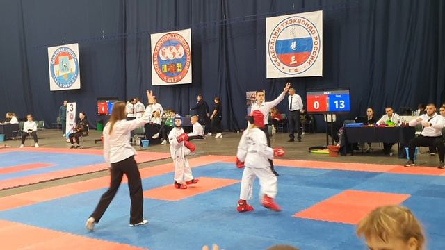 Taekwondo GTF, Самара, Мтл арена 8 лет до 29кг. 2 бой.