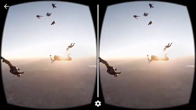 SkyDiving 360 Video Cardboard   VR 3D SBS 360 Games Androoid Ios HD