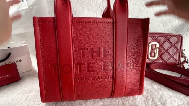 Marc Jacobs Haul  Tote Snapshot 21 SLG Unbox Review What Fits  RaqReview