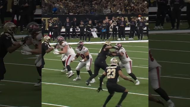 Bucky Irving catches for a 18-yard Gain vs. New Orleans Saints