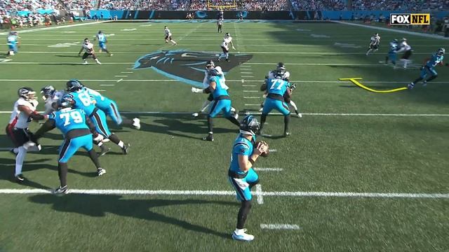 Dalton's 17-yard dime to Diontae Johnson gets Panthers into ATL territory