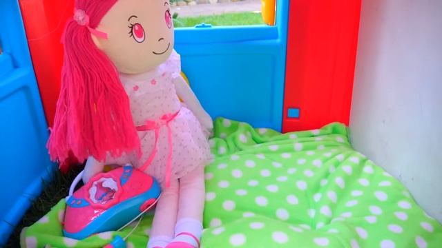 Лайк Настя-Настя и Кукла построили новый детский дом Nastya and Doll Pretend Play in Play