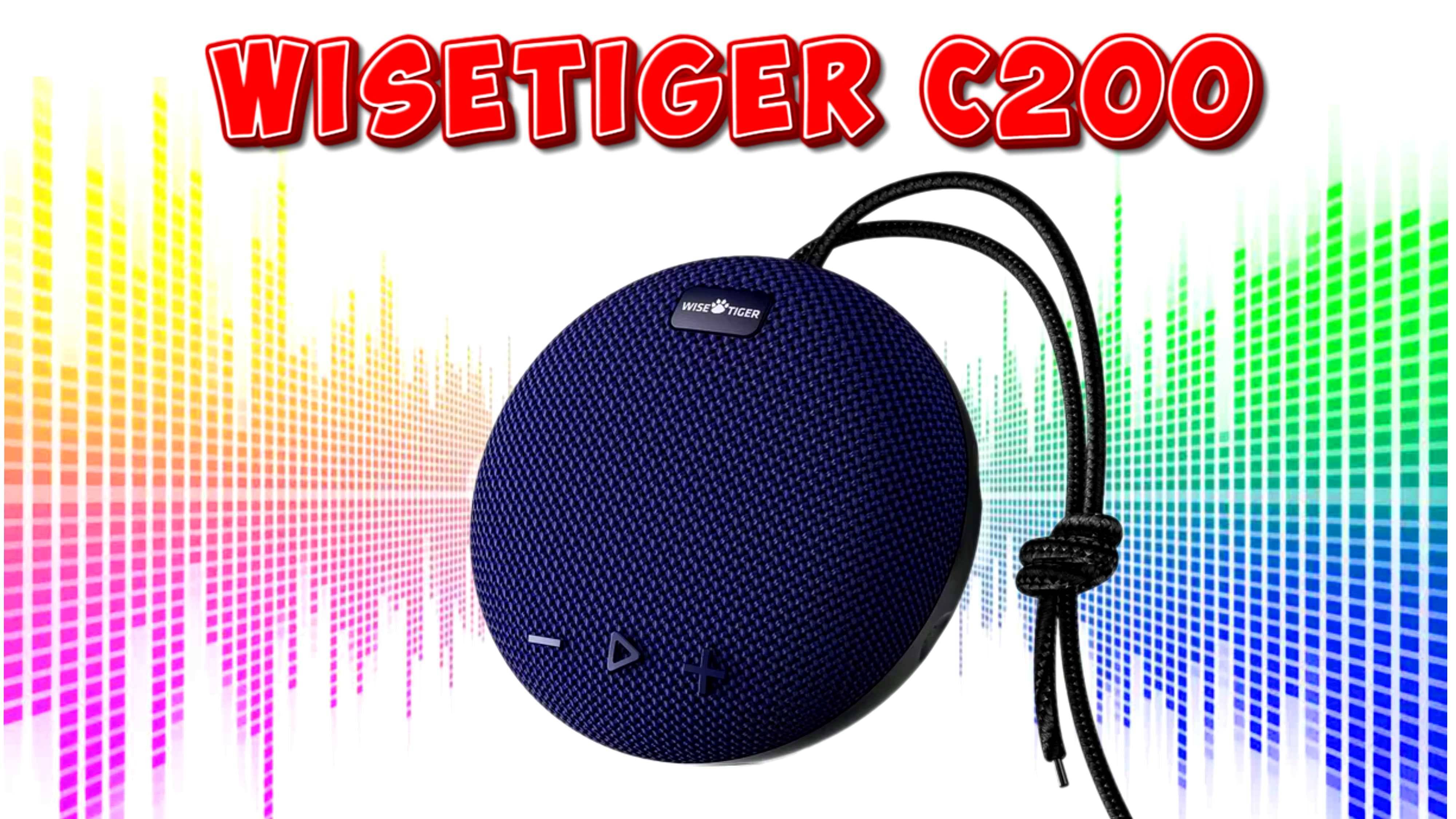 WISETIGER С200 мини Bluetooth колонка с защитой IPX7