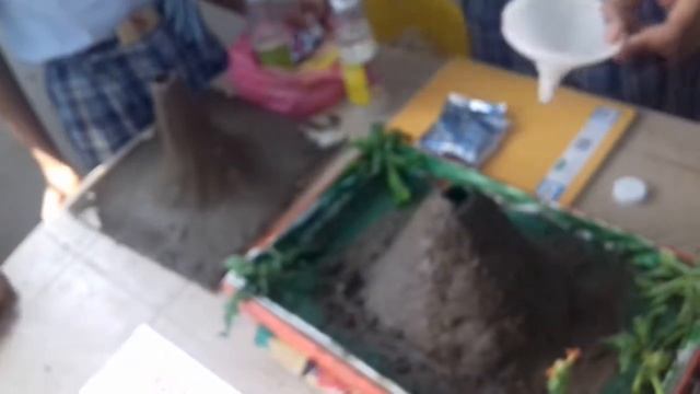 Model of  active valcano made by LINCOLN INTERNATIONAL SCHOOL UDGIR, LATUR