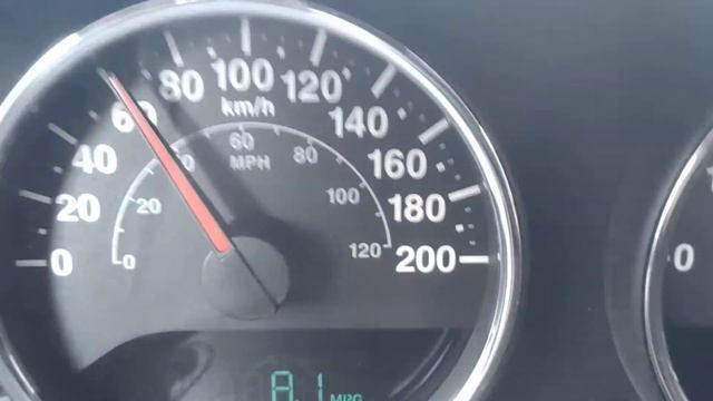 Jeep Wrangler 3.6L  0-100 km/h acceleration