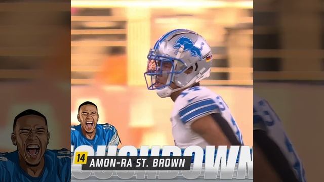 Amon-Ra St. Brown catches for a 4-yard Touchdown vs. Dallas Cowboys