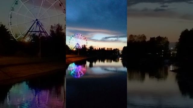 Колесо обозрения Кругозор, Иркутск, о. Конный, Ангара, 2024.mp4