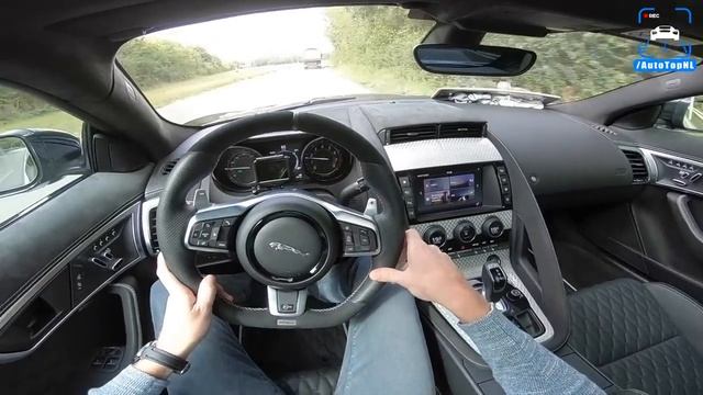 700HP Jaguar F Type SVR ARDEN RACECAT - REVIEW POV on AUTOBAHN & ROAD by AutoTopNL