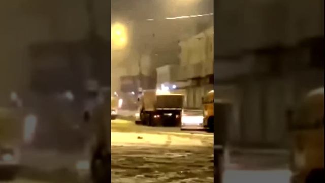 Уборка первого снегаа в Забайкалье