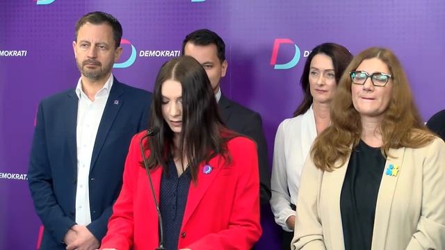 Tlačová konferencia strany Demokrati