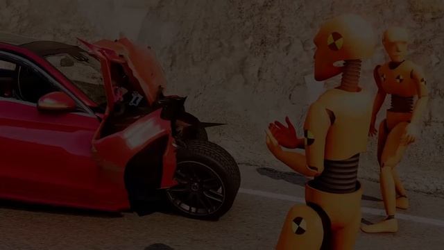 BeamNG Drive - Реалистичные автомобильные аварии и погони и ДТП. Бимка.