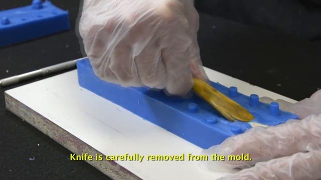 How To Make a 2 Piece Silicone Mold of a Knife