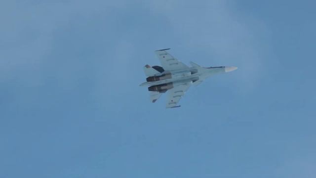 Су-30СМ в небе над Барнаулом