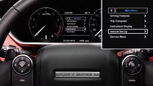 2014 Range Rover Instrument Panel   Land Rover USA