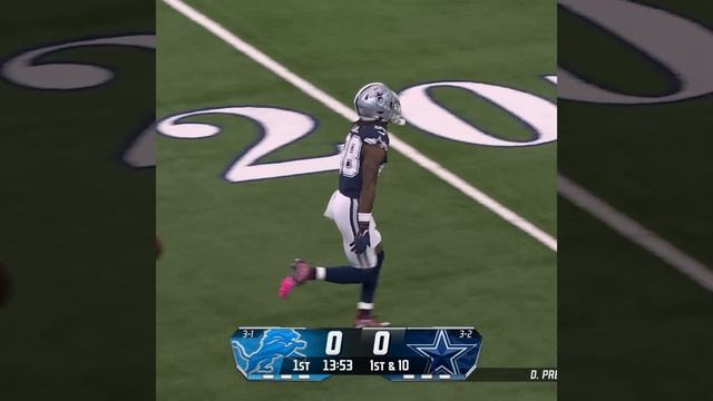 CeeDee Lamb catches for a 27-yard Gain vs. Detroit Lions