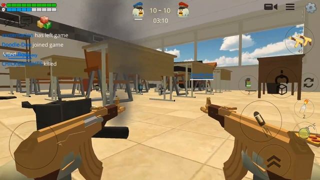 CHICKEN GUN | CLASS ROOM MAP GAMEPLAY HIGHLIGHTS PART 2021 PART #1