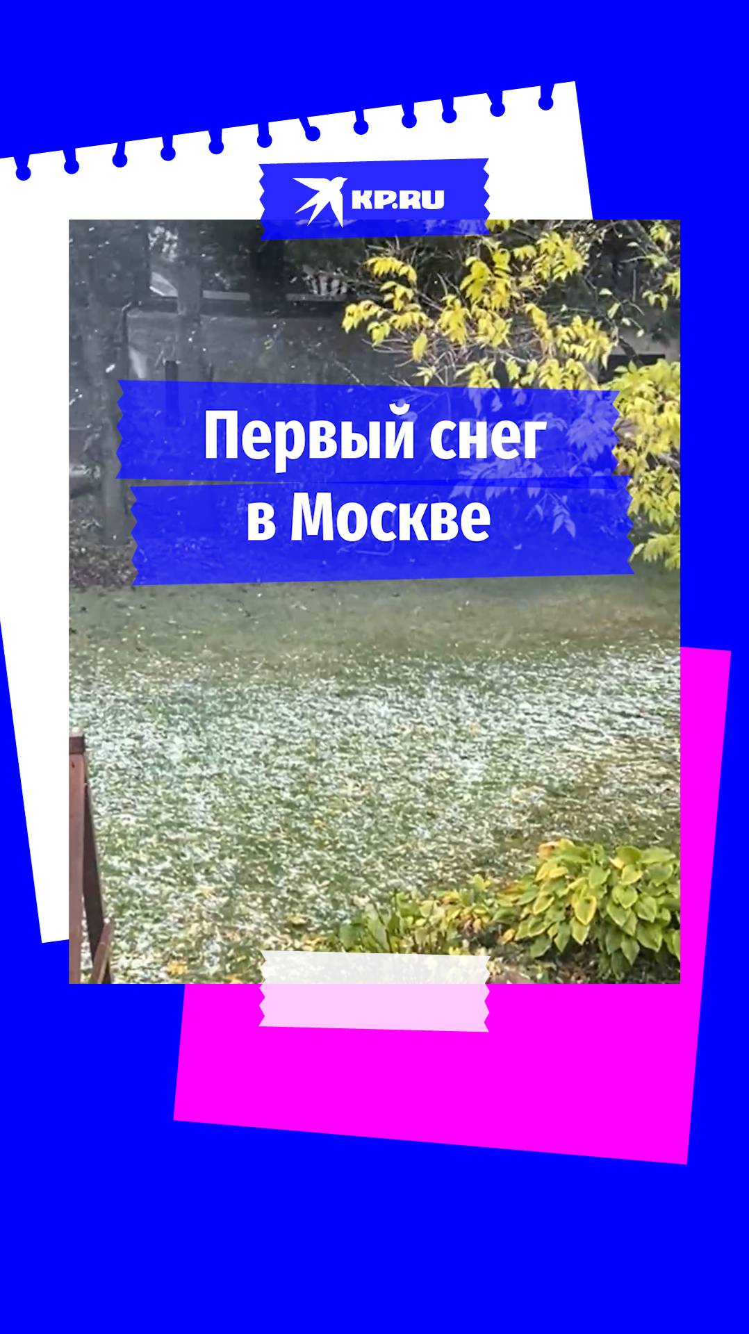 Не забудь надеть шапку: в Москве выпал первый снег