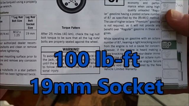 Jeep Cherokee Trailhawk CUV: Owner's Manual Lug Nut Torque Specification