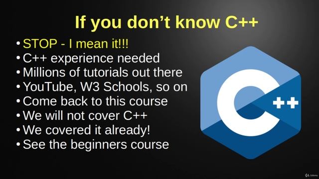 6. If you don’t know C++