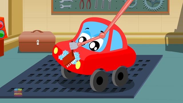 Jack and Jill Rhyme | Little Red Car Cartoons | Songs for Children