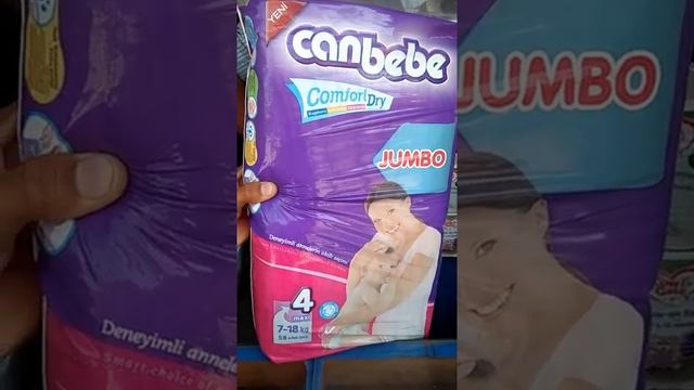 canbebe Baby Diapers Size-4, 58 Pcs