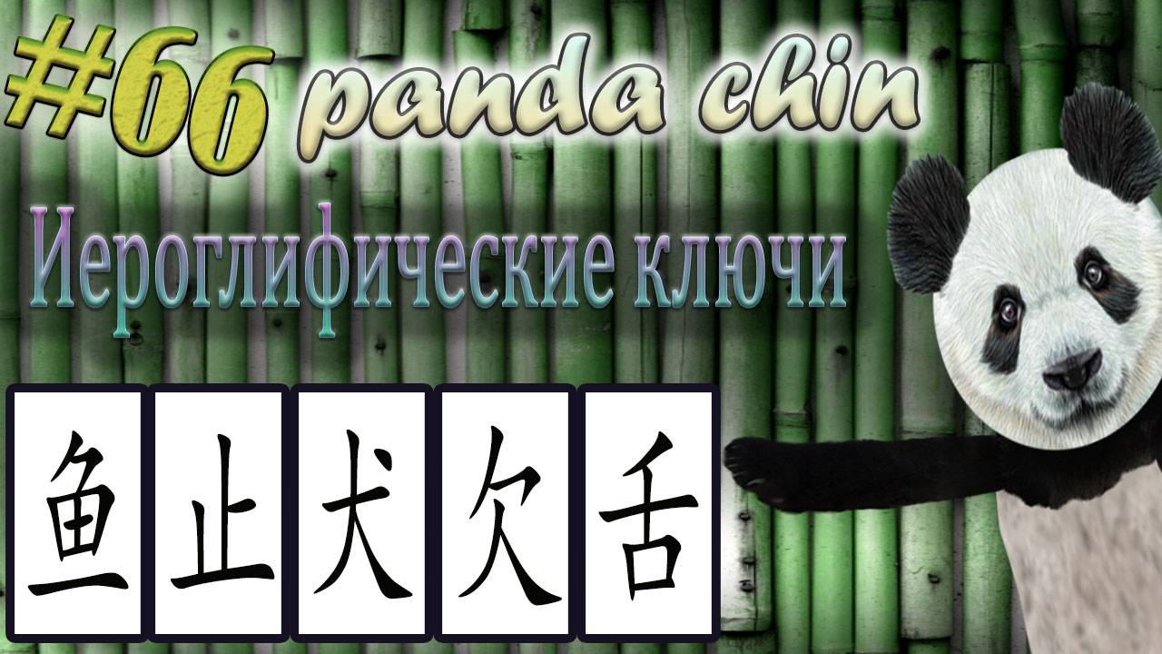 Урок 66. Ключи китайских иероглифов: 鱼 (рыба), 止 (остана-ся), 犬 (собака), 欠 (не хватать) и 舌 (язык)