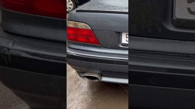 BMW e38 740d exhaust выхлоп