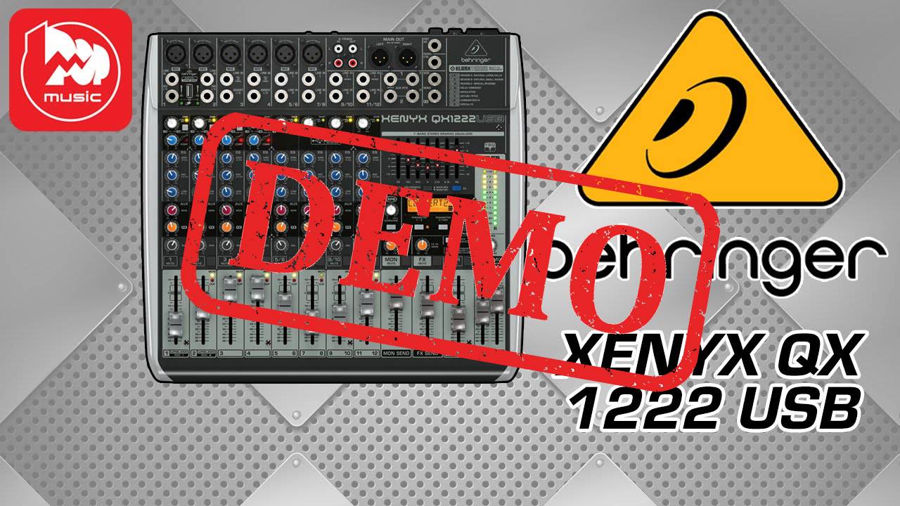 МИКШЕРНЫЙ ПУЛЬТ BEHRINGER XENYX QX1222USB - демонстрация звучания