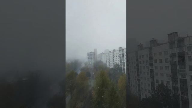 Первый снег в Москве