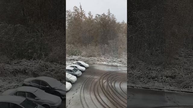 Первый снег, Щекино. тульская область