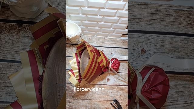 Сборка и упаковка букета на каркасе 24 см. основы florcervicenn