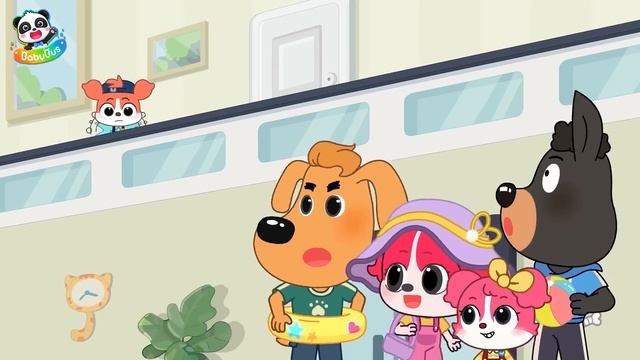 Airplane Safety Tips  Police Rescue  Cartoons for Kids  Sheriff Labrador  BabyBus