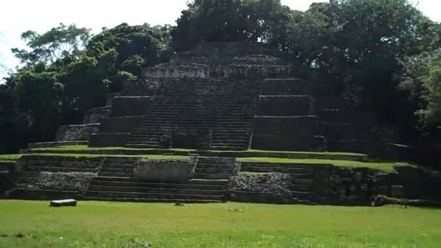 Mayan Jaguar Temple at Lamani in Belize