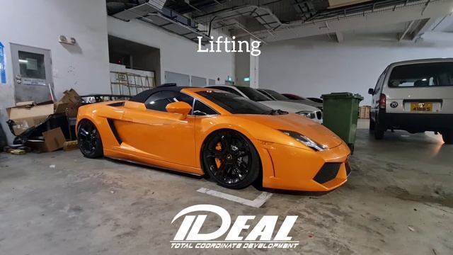 Ideal Japan Air Suspension installed on Lamborghini Gallardo LP560-4 Spyder