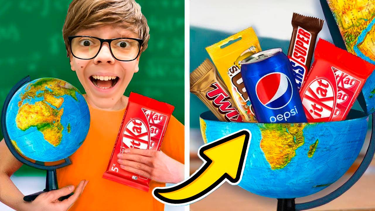 10 Способов Пронести СЛАДОСТИ в ШКОЛУ !