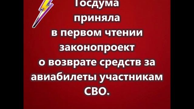 Госдума приняла законопроект о возврате средств за авиабилеты участникам СВО