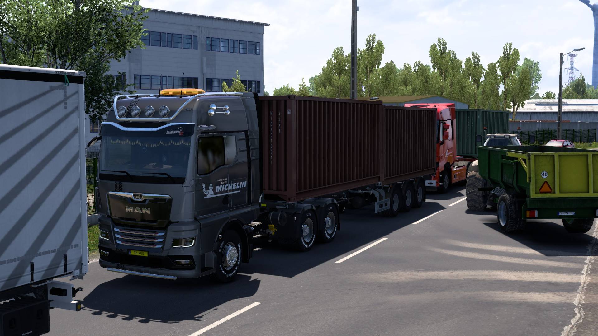 ETS 2 Небольшой рейс на тягаче MAN