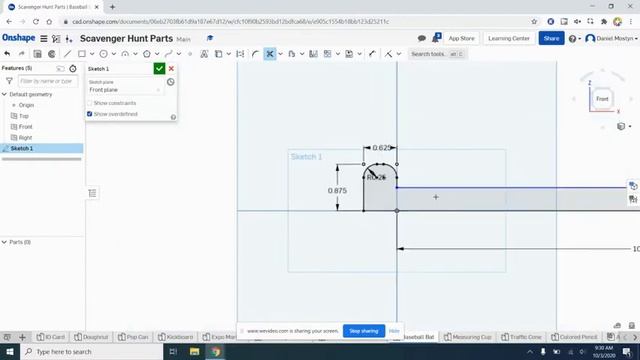 LTHS Central CAD Scavenger Hunt-Baseball Bat Video Tutorial