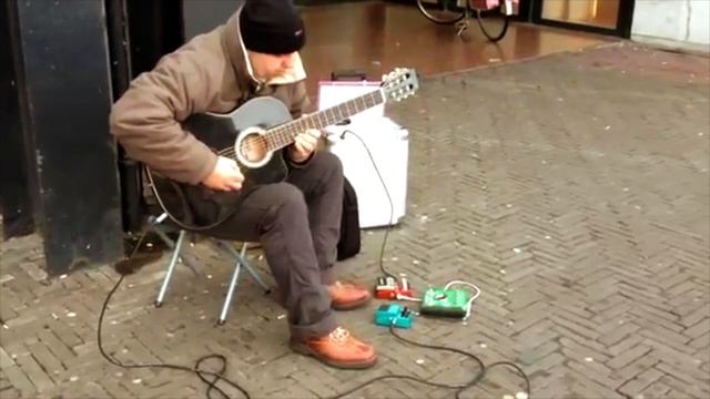 Busking on the streets of Amsterdam