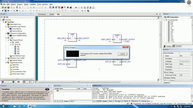 GE PLC Basic Function Block Diagram about advance math Exponential   EXPT  and  EXP