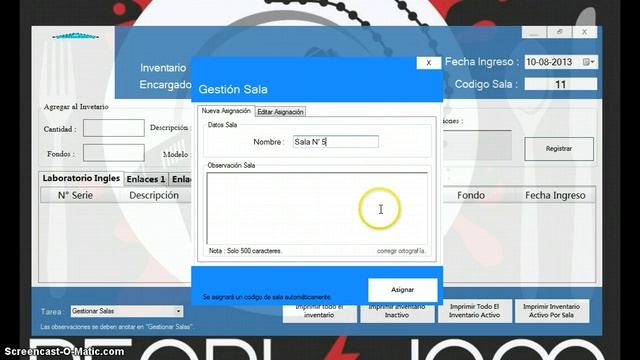 Ejemplo software- Tabcontrol, tabPage y DatagridView