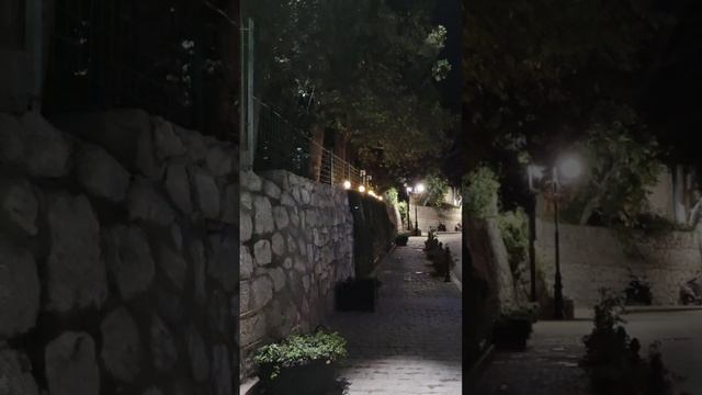 КРЫМ! Алупка ночью в октябре 2024 г.