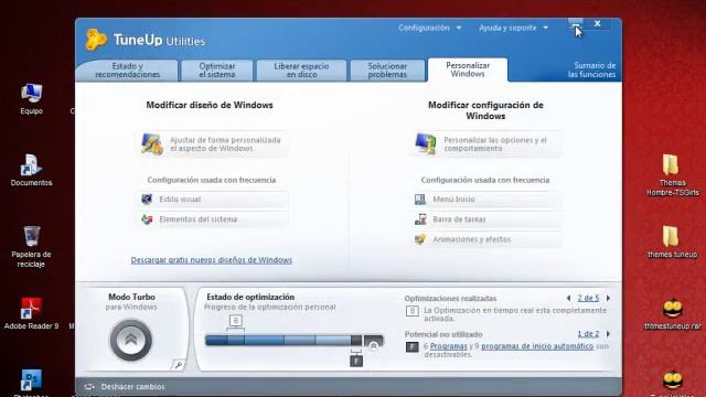 como descargar temas para windows 7 con tuneup