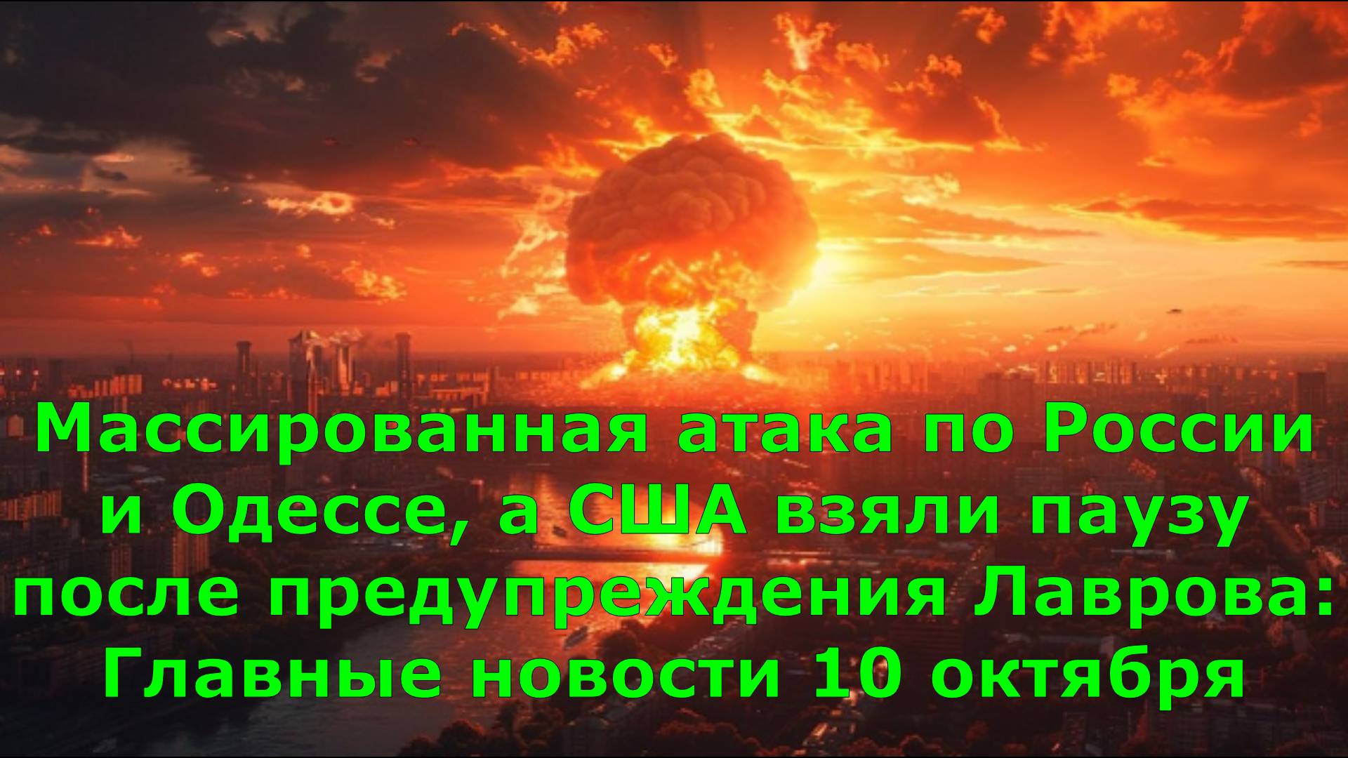 Массированная атака по России и Одессе, а США взяли паузу после предупреждения Лаврова: Главные ново