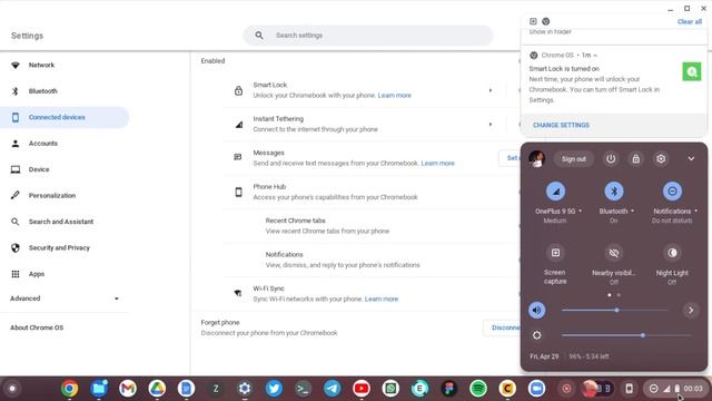 How to connect your Chromebook to your Android Phone